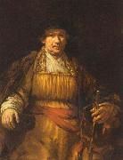 REMBRANDT Harmenszoon van Rijn Self Portrait, painting